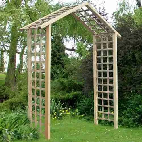 Pantheon Atlas Wooden Garden Arch 6'x2' 1 Pantheon Atlas Wooden Garden Arch 6'x2'