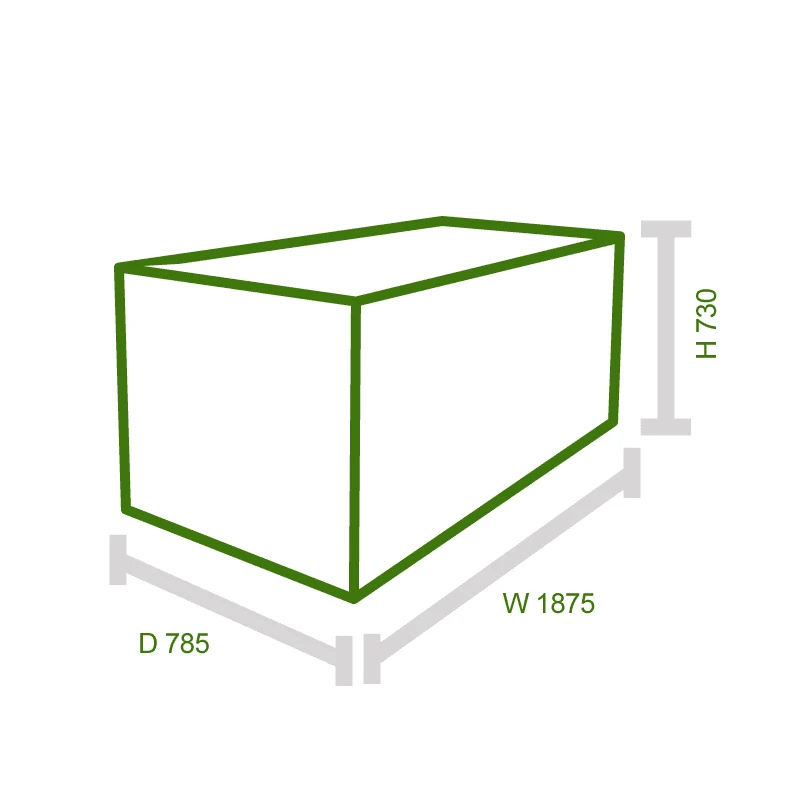 6x2 Trimetals Green Protect.a.Box - Premium Metal Garden Storage 3 6x2 Trimetals Green Protect.a.Box - Premium Metal Garden Storage - Image 3