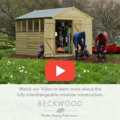 8' X 6' Forest Beckwood 25yr Guarantee Shiplap Pressure Treated Windowless Apex Wooden Shed (2.42m X 1.99m) -Lifetina Shop beckwood interchangeable video thumbnail 800x800 16