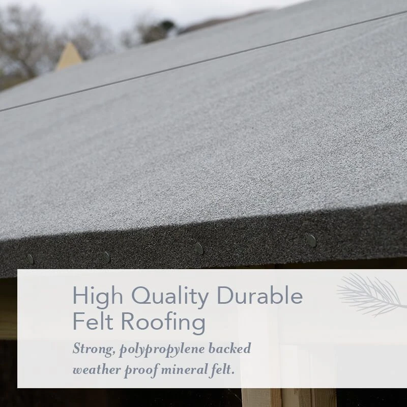 8' X 6' Forest Beckwood 25yr Guarantee Shiplap Pressure Treated Reverse Apex Wooden Shed (2.42m X 1.99m) 14 8' X 6' Forest Beckwood 25yr Guarantee Shiplap Pressure Treated Reverse Apex Wooden Shed (2.42m X 1.99m) - Image 14