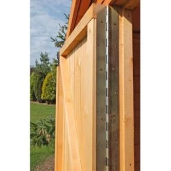 10' X 8' Shire Bison Heavy Duty Double Door Wooden Workshop (3.21m X 2.56m) -Lifetina Shop biso1008dsl 1aa bison 10x8 hinge