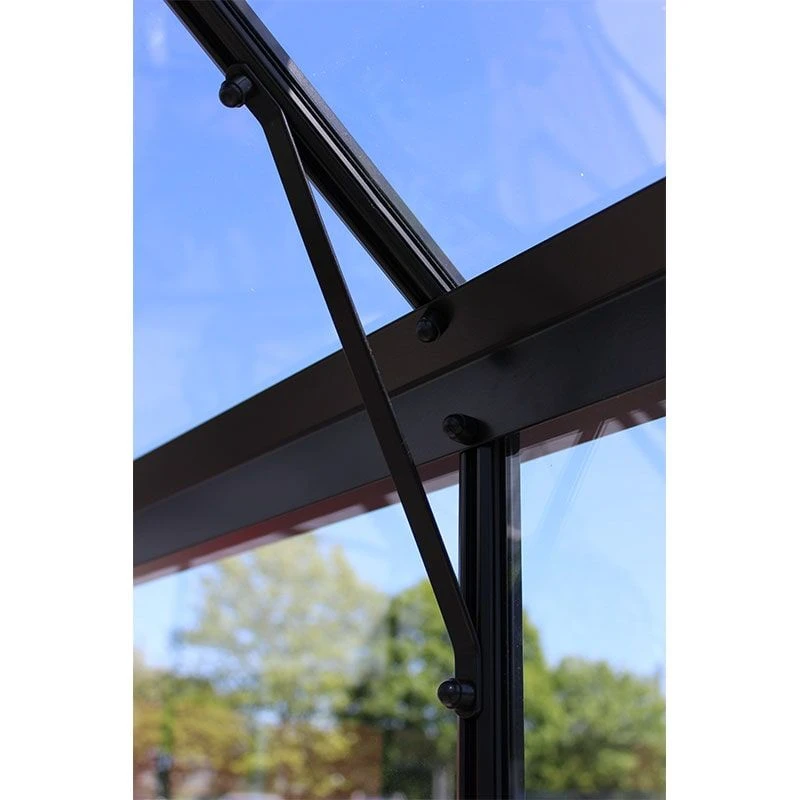 6' X 6' Halls Cotswold Burford Small Greenhouse In Black With Toughened Glass (1.94m X 1.94m) 9 6' X 6' Halls Cotswold Burford Small Greenhouse In Black With Toughened Glass (1.94m X 1.94m) - Image 9