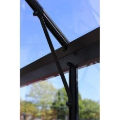 8' X 12' Halls Cotswold Blockley Greenhouse In Black With Toughened Glass (2.56m X 3.79m) -Lifetina Shop black bracing1 min 8