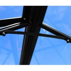 4' X 8' Halls Cotswold Birdlip Small Greenhouse In Black With Toughened Glass (1.47m X 2.56m) -Lifetina Shop black bracing2 min 3