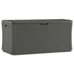 4'7 X 2'5 Suncast 507 Litre Ratten-effect Plastic Storage Box - Stoney Grey (1.4m X 0.73m) 6 4'7 X 2'5 Suncast 507 Litre Ratten-effect Plastic Storage Box - Stoney Grey (1.4m X 0.73m) -Lifetina Shop bmdb13400st 4 7x2 5 suncast 507l plastic garden storage box grey cutout min 1