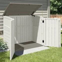 4 X 3 Suncast Resin Kensington Six Store - Plastic Garden Storage 8 4 X 3 Suncast Resin Kensington Six Store - Plastic Garden Storage -Lifetina Shop bms2500 02