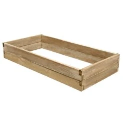 Forest Caledonian Rectangular Raised Bed 6'x3' (1.8x0.9m) -Lifetina Shop cal18090 caledonian rectangular bed 180x90cm render2 min