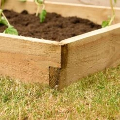 Forest Caledonian Small Raised Bed 3' X 3' (0.9m X 0.9m) -Lifetina Shop calrb9090 caledonian compact raised bed 90x90cm close up2 min