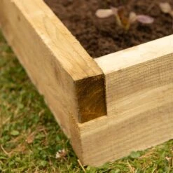 Forest Caledonian Small Raised Bed 3' X 3' (0.9m X 0.9m) -Lifetina Shop calrb9090 caledonian compact raised bed 90x90cm close up3 min