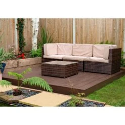 Forest 8' X 8' Composite Decking Kit - Brown (2.4m X 2.4m)