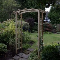 Forest Classic Dome Top Wooden Garden Pergola Arch 4'5 X 2'4