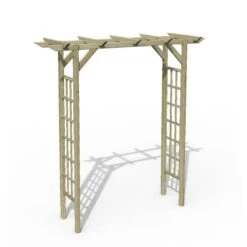 Forest Classic Flat Top Wooden Garden Pergola Arch 6'11 X 2'4 -Lifetina Shop clafta 2