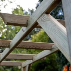 Forest Classic Flat Top Wooden Garden Pergola Arch 6'11 X 2'4 -Lifetina Shop clafta 5