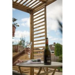 Forest Dining Wooden Garden Pergola Kit With Panels 10'x8' -Lifetina Shop dinperghd 6 min