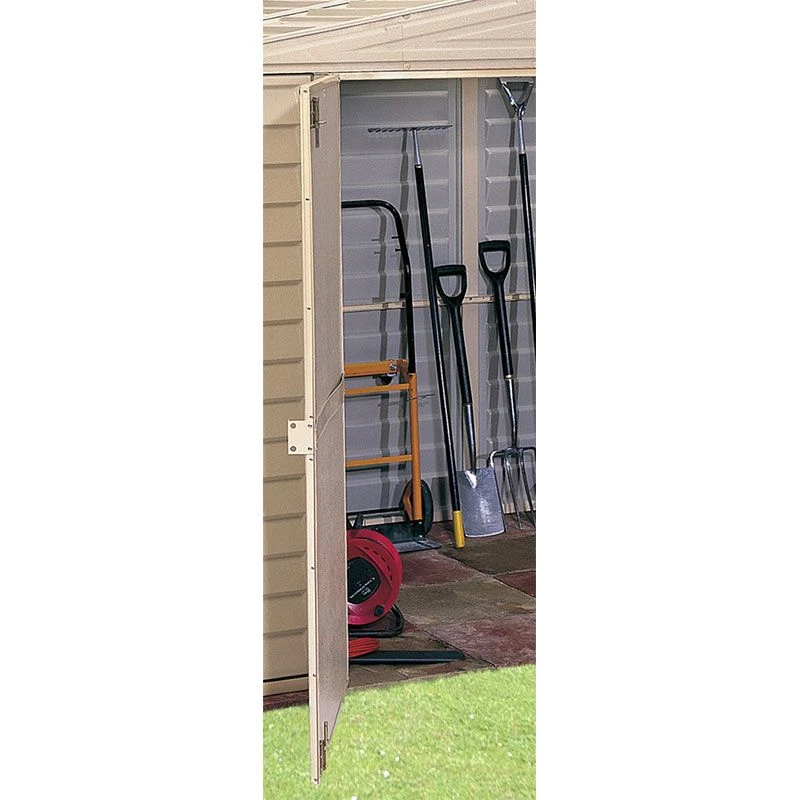 8' X 5'3" Saffron Plastic Vinyl Apex Shed (Includes Foundation Kit And Skylight) (2.39m X 1.6m) 4 8' X 5'3" Saffron Plastic Vinyl Apex Shed (Includes Foundation Kit And Skylight) (2.39m X 1.6m) - Image 4