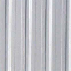5' X 2'7 Absco Space Saver Pent Metal Shed - Zinc (1.52m X 0.79m) -Lifetina Shop esdxl20met001bun 5x3 absco space saver pent metal shed zinc close up1 min