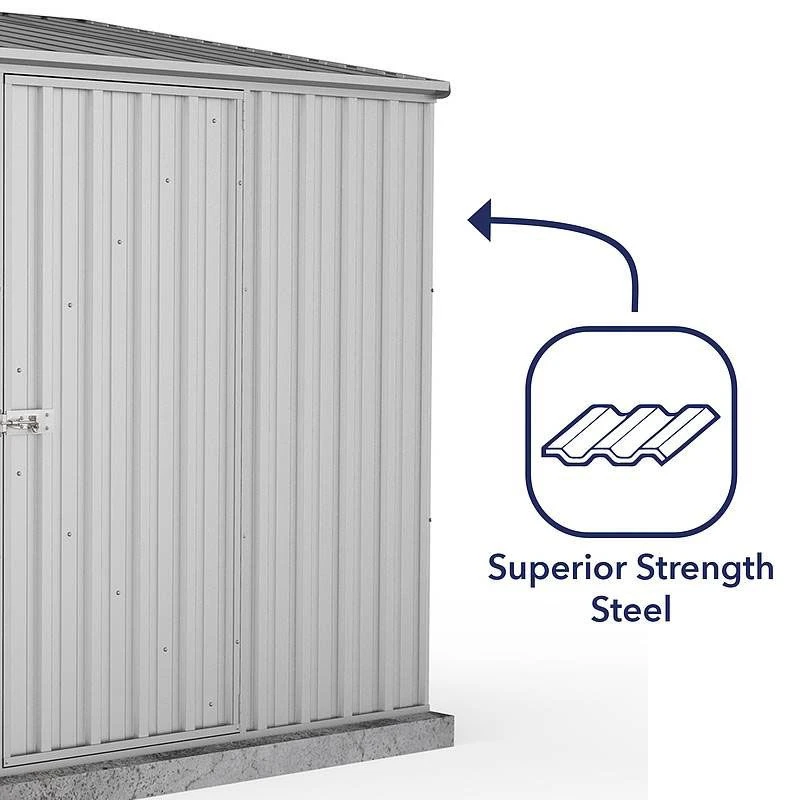 7'5 X 5' Absco Storemaster 2ZA Zinc Metal Garden Shed (2.26m X 1.52m) 8 7'5 X 5' Absco Storemaster 2ZA Zinc Metal Garden Shed (2.26m X 1.52m) - Image 8