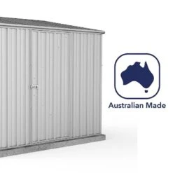 7'5 X 5' Absco Storemaster 2ZA Zinc Metal Garden Shed (2.26m X 1.52m) 17 7'5 X 5' Absco Storemaster 2ZA Zinc Metal Garden Shed (2.26m X 1.52m) -Lifetina Shop esdxl20met003bun 7x5 absco storemaster zinc metal shed close up6 min