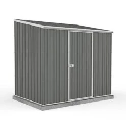 7'5 X 5' Absco Space Saver Pent Metal Shed - Grey (2.26m X 1.52m)