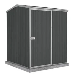 5' X 5' Absco Premier Titanium Reverse Apex Metal Shed - Dark Grey (1.52m X 1.52m)