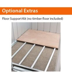 9'11 X 6'5 Yardmaster Balmoral 106WGL Metal Shed (3.03m X 1.97m) -Lifetina Shop floor support kit 2