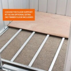 6' X 4' Yardmaster Platinum Tall Pent Metal Shed (1.9m X 1.19m) -Lifetina Shop floor support kit 6