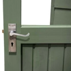 6' X 4' Forest Retreat Green Luxury Shed (1.81m X 1.22m) - Installation Included -Lifetina Shop fra46gnin forest retreat 6x4 apex shed green close up min