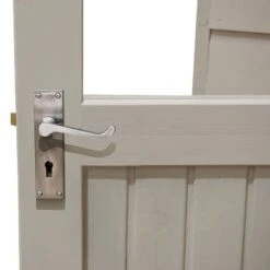 8' X 5' Forest Retreat Cream Luxury Shed (2.41m X 1.5m) - Installation Included -Lifetina Shop fra58crin forest retreat 8x5 apex shed cream close up min