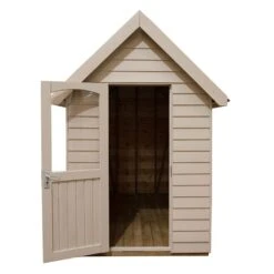 8' X 5' Forest Retreat Cream Luxury Shed (2.41m X 1.5m) - Installation Included -Lifetina Shop fra58crin forest retreat 8x5 apex shed cream cutout4 min 1