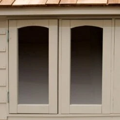 8' X 5' Forest Retreat Cream Luxury Shed (2.41m X 1.5m) - Installation Included -Lifetina Shop fra58crin forest retreat 8x5 apex shed cream windows min