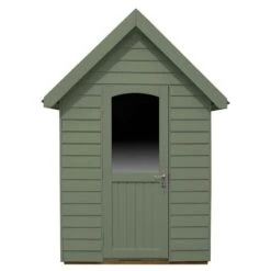 8' X 5' Forest Retreat Green Luxury Shed (2.41m X 1.5m) - Installation Included -Lifetina Shop fra58gnin forest retreat 8x5 apex shed green cutout4 min 1