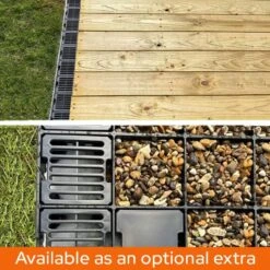 5x6m Plastic Shed Base Kit 15 5x6m Plastic Shed Base Kit -Lifetina Shop french drain anchor block 64