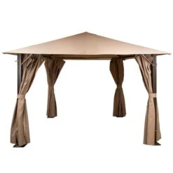 8' X 8' Glendale Venice Heavy Duty Gazebo - Mocha (2.5m X 2.5m)