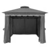 10' X 10' Glendale Monaco Garden Gazebo - Grey (3m X 3m)