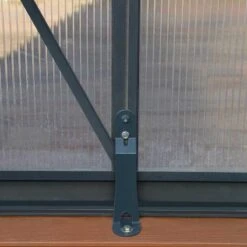8'x8' Palram Canopia Glory Grey Walk In Polycarbonate Greenhouse (2.4x2.4m) -Lifetina Shop glory gr palram anchoring kit
