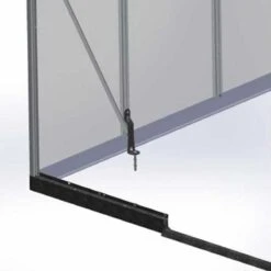 8'x8' Palram Canopia Glory Grey Walk In Polycarbonate Greenhouse (2.4x2.4m) -Lifetina Shop glory gr palram anchoring system
