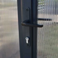 8'x8' Palram Canopia Glory Grey Walk In Polycarbonate Greenhouse (2.4x2.4m) -Lifetina Shop glory gr palram door handle