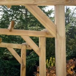 Forest Hanbury Flat Top Wooden Garden Pergola Arch 6'10 X 1'8 -Lifetina Shop hanfta 3