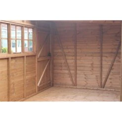 20' X 12' Traditional Heavy Duty Shiplap Pent Wooden Garden Shed (6.10m X 3.66m) -Lifetina Shop heavy duty pent sheds feature1 min 4