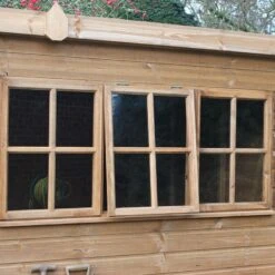 10' X 8' Traditional Heavy Duty Shiplap Pent Wooden Shed (3.05m X 2.44m) -Lifetina Shop heavy duty pent sheds feature5 min 1