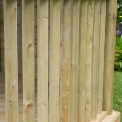 10'x9' (3x2.7m) Luxury Wooden Garden Gazebo With New England Cedar Roof - Seats Up To 10 People -Lifetina Shop hgg3mnecin garden gazebo balustrades