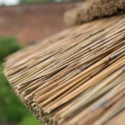 13'x12' (4x3.5m) Luxury Wooden Garden Gazebo With Thatched Roof - Seats Up To 15 People -Lifetina Shop hgg4mctrlcin country thatch roof 1