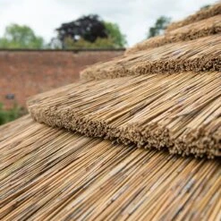 13'x12' (4x3.5m) Luxury Wooden Garden Gazebo With Thatched Roof - Seats Up To 15 People -Lifetina Shop hgg4mctrlcin country thatch roof 3