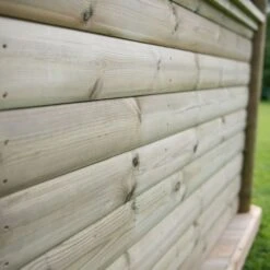 13'x12' (4x3.5m) Luxury Wooden Garden Gazebo With Thatched Roof - Seats Up To 15 People -Lifetina Shop hgg4mctrlcin garden gazebo cladding1