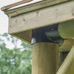 13'x12' (4x3.5m) Luxury Wooden Garden Gazebo With Thatched Roof - Seats Up To 15 People -Lifetina Shop hgg4mctrlcin garden gazebo support 2