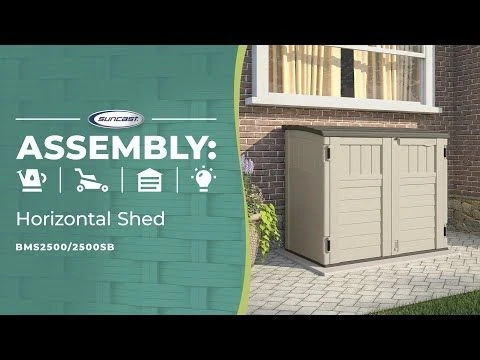 4 X 3 Suncast Resin Kensington Six Store - Plastic Garden Storage 5 4 X 3 Suncast Resin Kensington Six Store - Plastic Garden Storage - Image 5