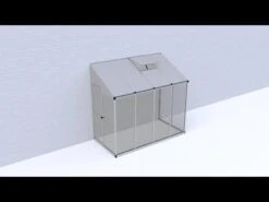 8'x4' Palram Canopia Hybrid Silver Lean To Wall Walk In Greenhouse (2.4x1.22m) -Lifetina Shop hqdefault 417 4