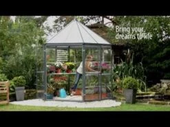 8x7 Palram Canopia Oasis Hexagonal Polycarbonate Greenhouse -Lifetina Shop hqdefault 457