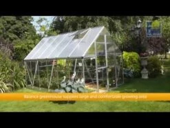 8'x12' Palram Canopia Balance Large Walk In Aluminium Framed Greenhouse (2.4x3.6m) -Lifetina Shop hqdefault 55 11