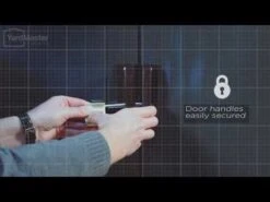 6' X 7' Yardmaster Castleton Anthracite Metal Shed (2.02m X 2.17m) -Lifetina Shop hqdefault 595 1